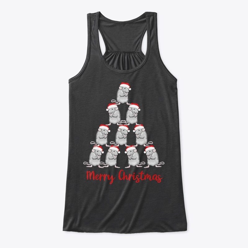 Rat Santa Christ Tree Xmas New Year 2020