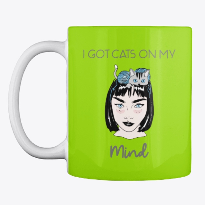 Cats on My Mind Design | Cat Tee