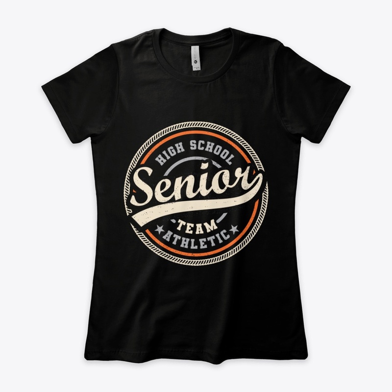 High school senior team typography