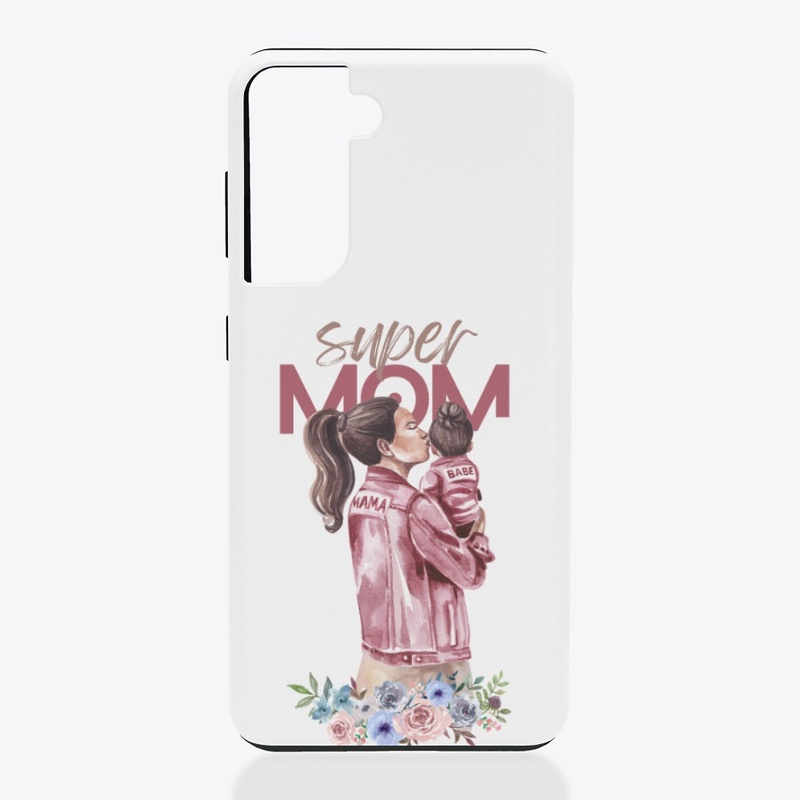 Super Mom Watercolor Design 