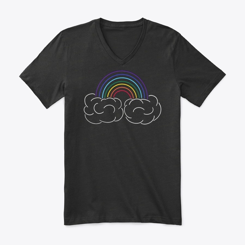 Rainbow and Puffy Clouds