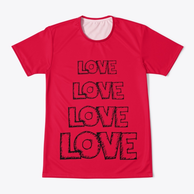 love allover print