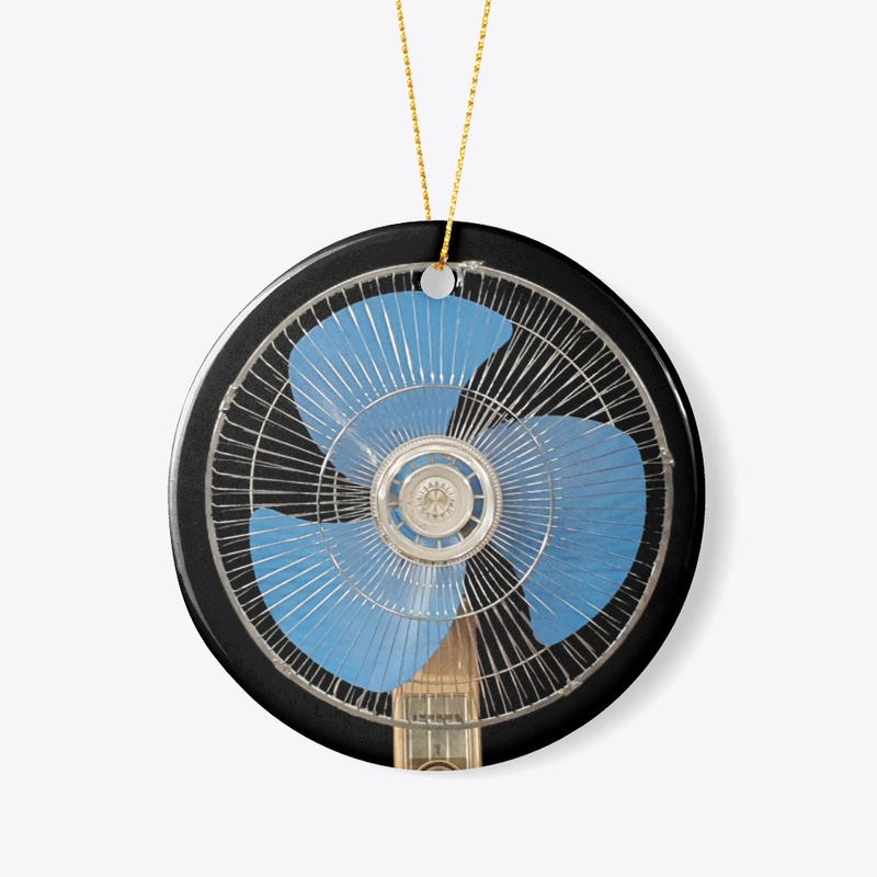 Blue Vintage Wall Fan