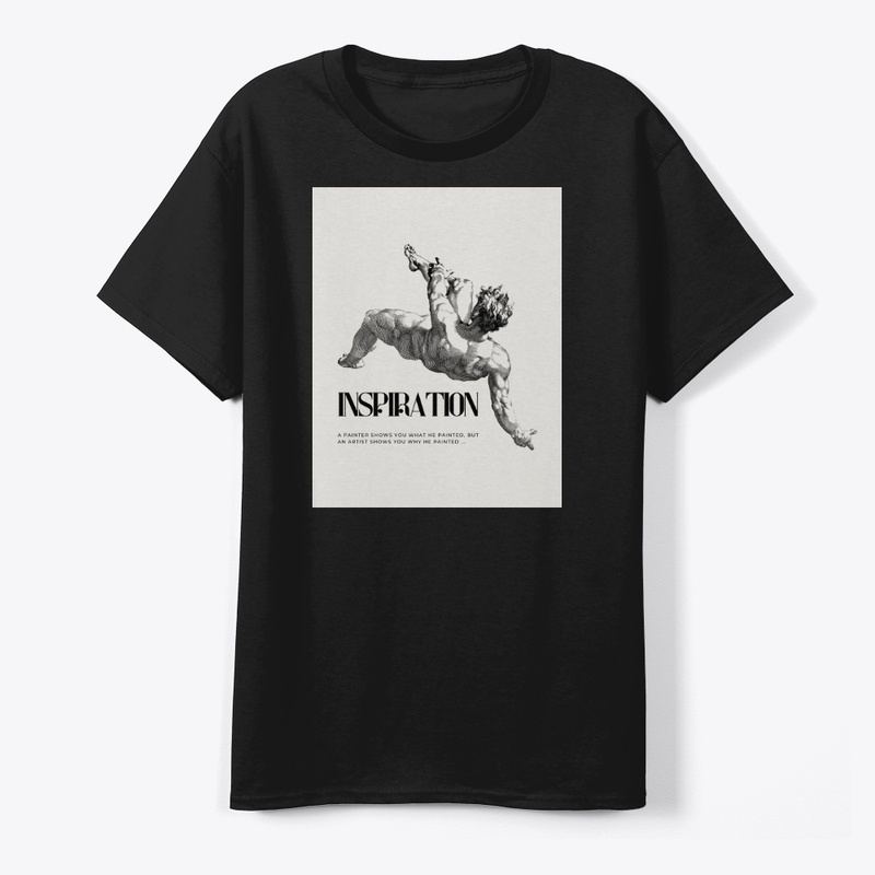 Falling Man Pencil Drawing Tee