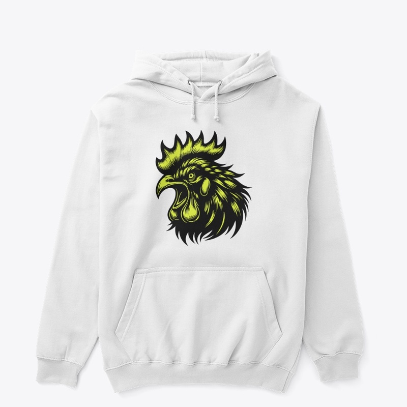 Striking Angry Chicken Graphic