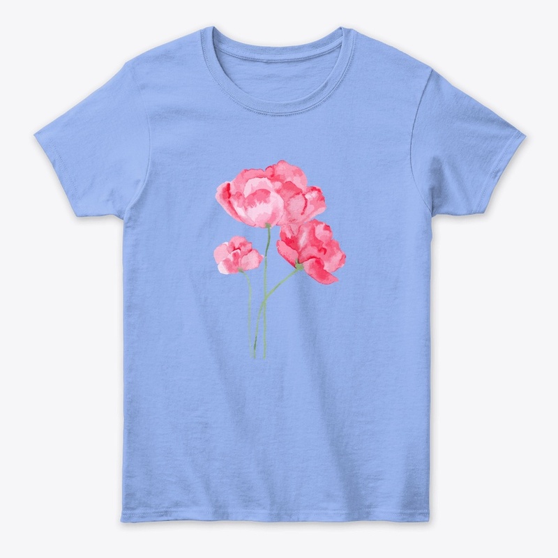 Floweral paint designer t shirt