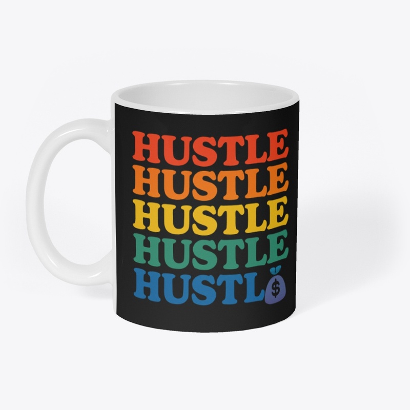 Hustle Repeat with Money Bag