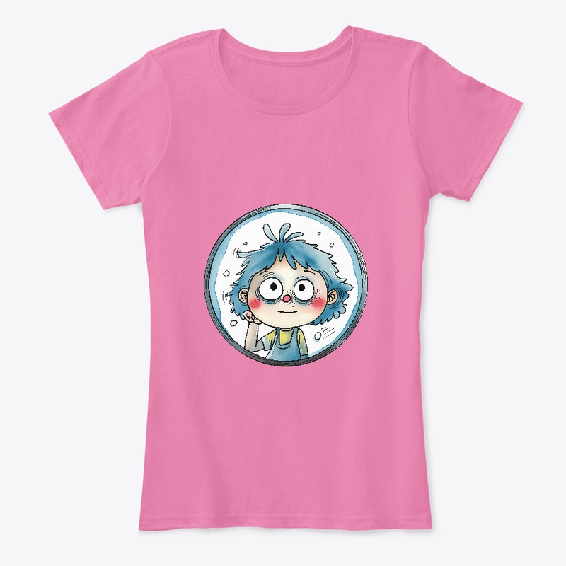 Smiling child inside a circle