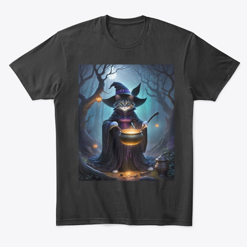 Enchanting Witch Cat in Forest