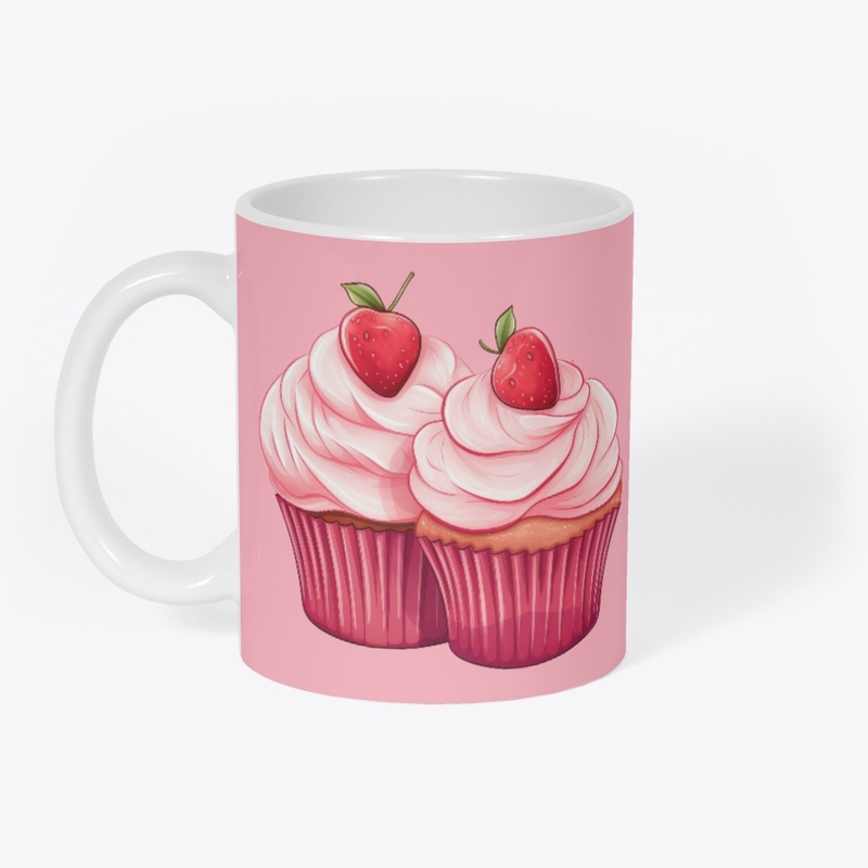 Cute strawberry cupcakes 