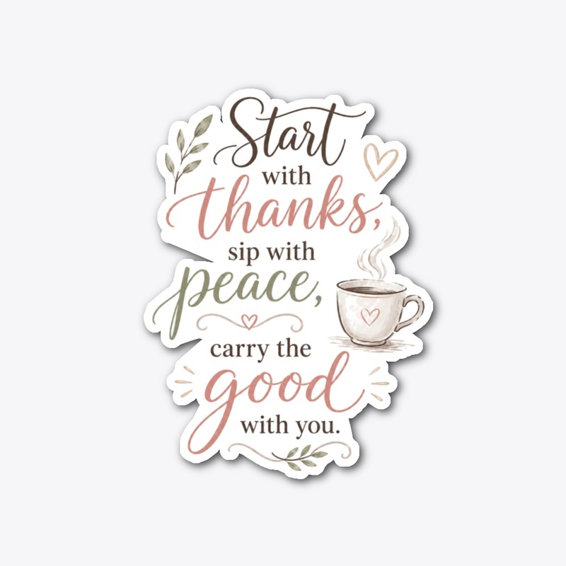 Start With Thanks Art & Merch