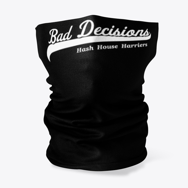 Neck gaiter BDH3 logo in white