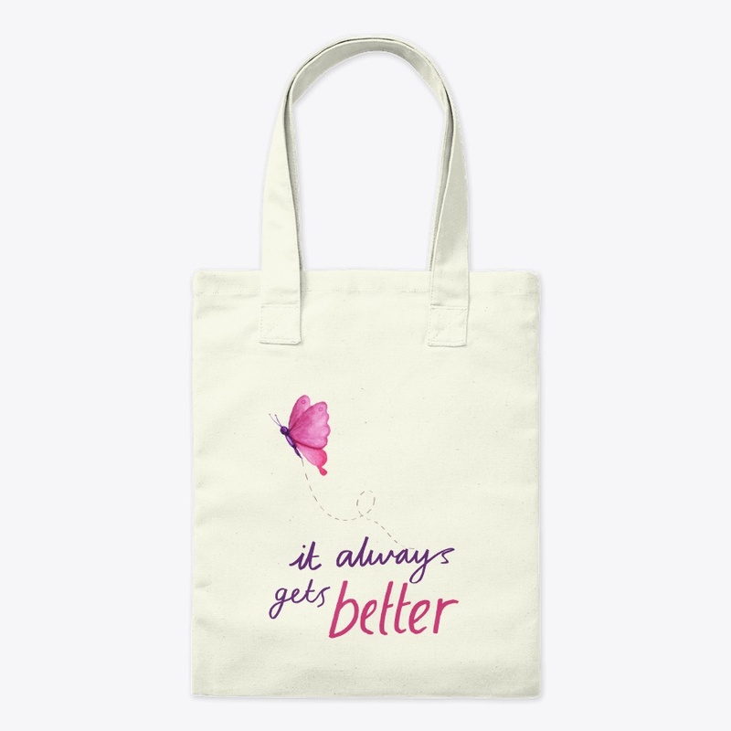 Pink Butterfly Motivational Art