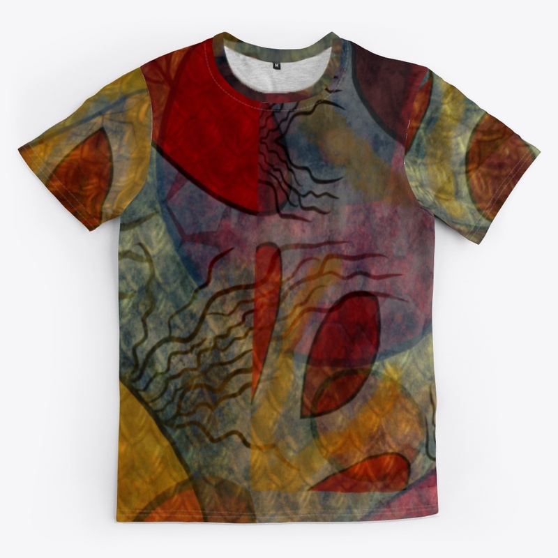 Fall Colors Circular Pattern Abstract 