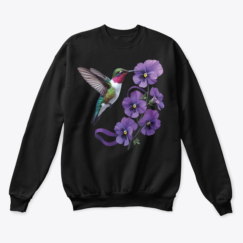 Hummingbird Purple Flowers Alzheimer 