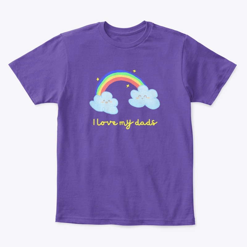 I Love My Dads LGBTQ Pride T-Shirts