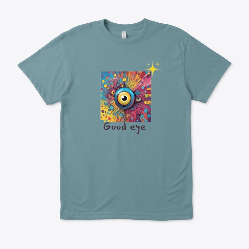 stylish eye graphic  T-shirt.