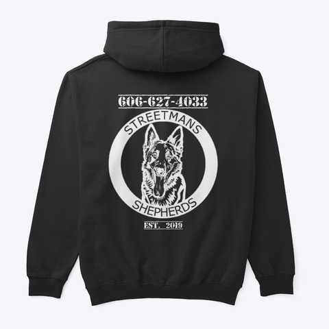 Streetmans Shepherds  Black Ops Version Black T-Shirt Back