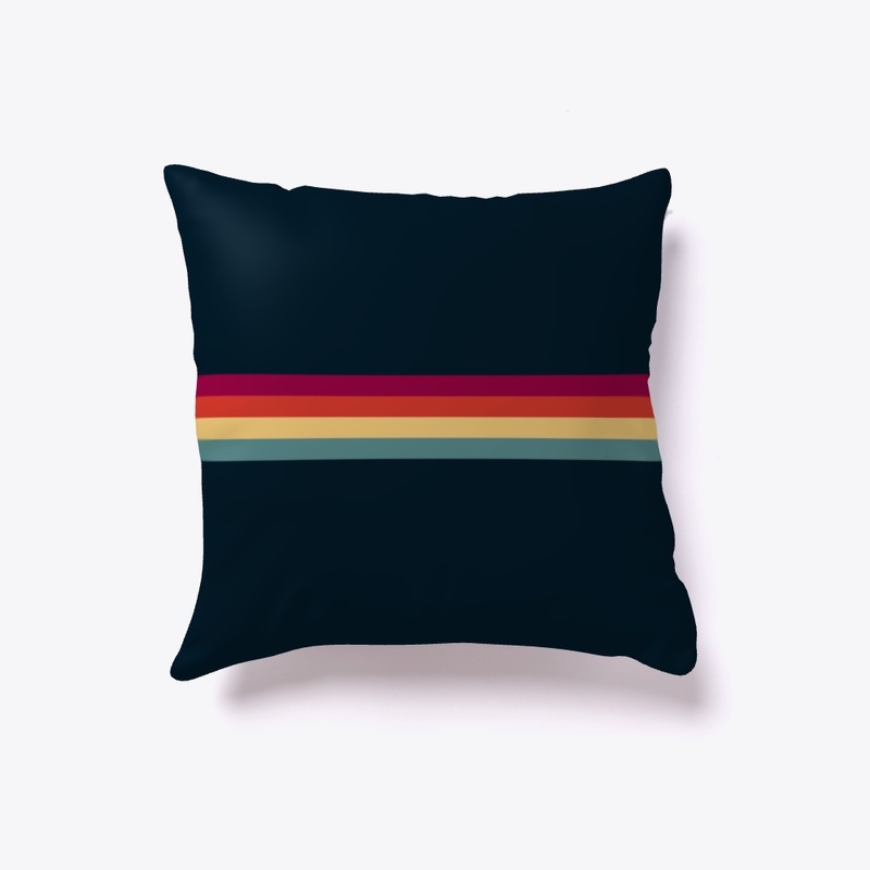 Ujizane Abstract Colorful Retro Stripes