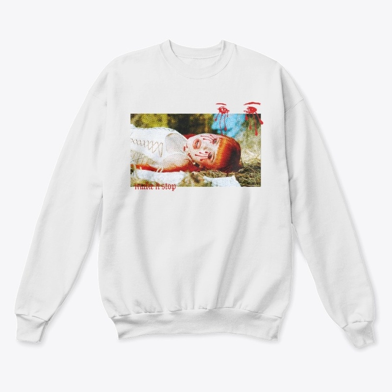 Crewneck/Jogger white set
