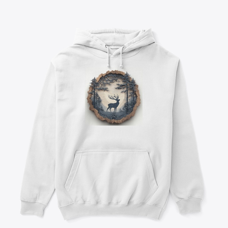 Rustic Deer Forest Wood Medallion Art