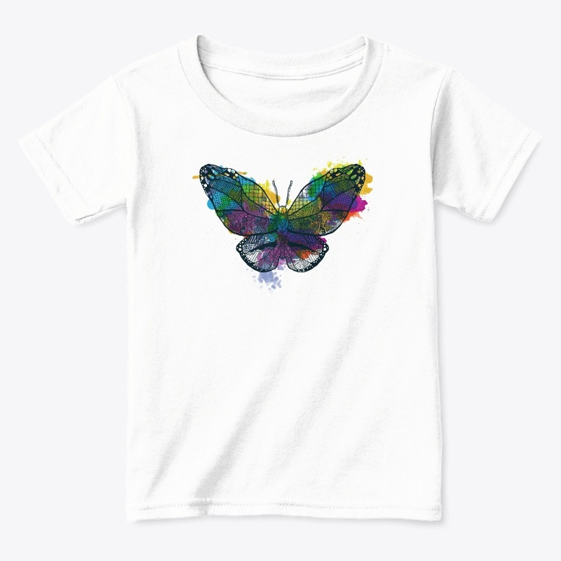 Rainbow splatter Butterfly 