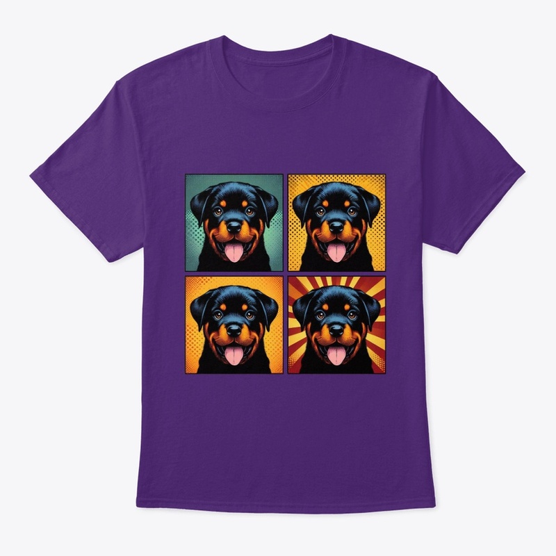 Retro Rottweiler Puppy