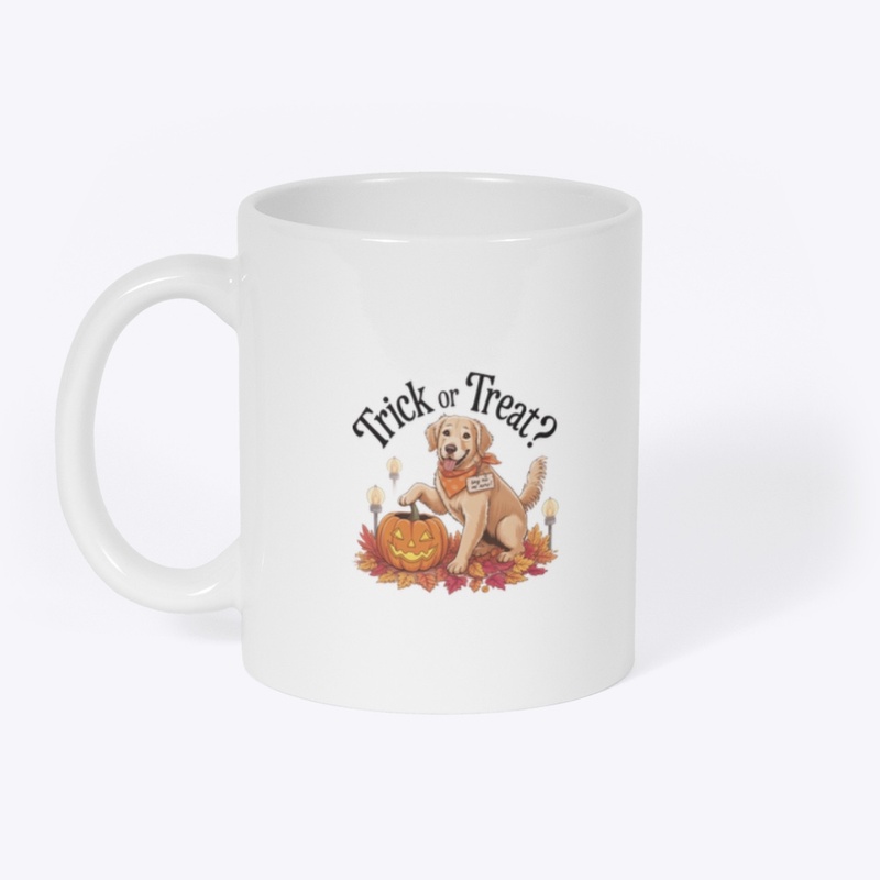  Cute Golden Retriever Halloween Dog Tee