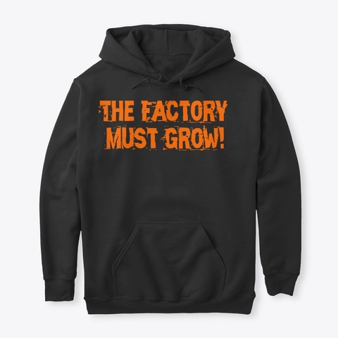 Factorio Merch Black T-Shirt Front