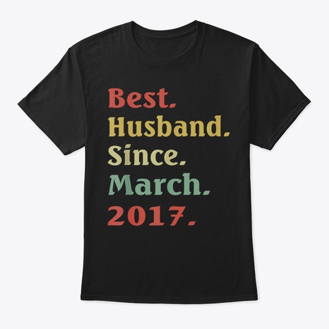 Mens 2 Nd Wedding Anniversary Gifts Best  Black T-Shirt Front