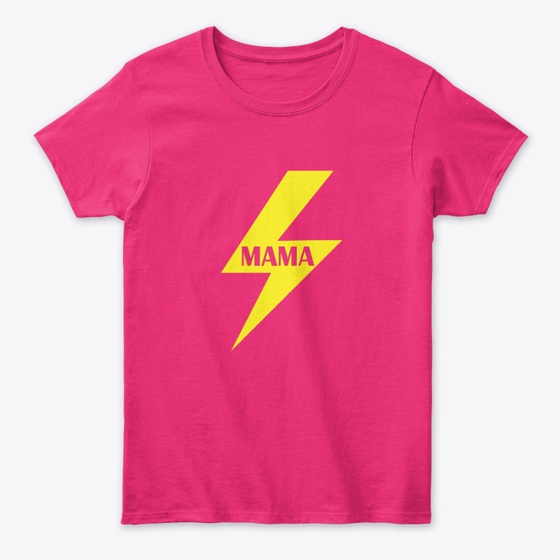 Women's Mama Lightning Bolt Print
