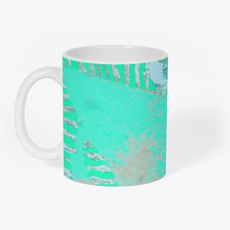 Aqua Mint Tides Abstract