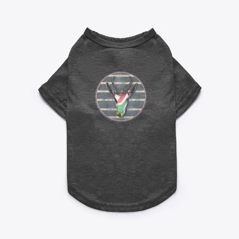 Springbok with South African flag