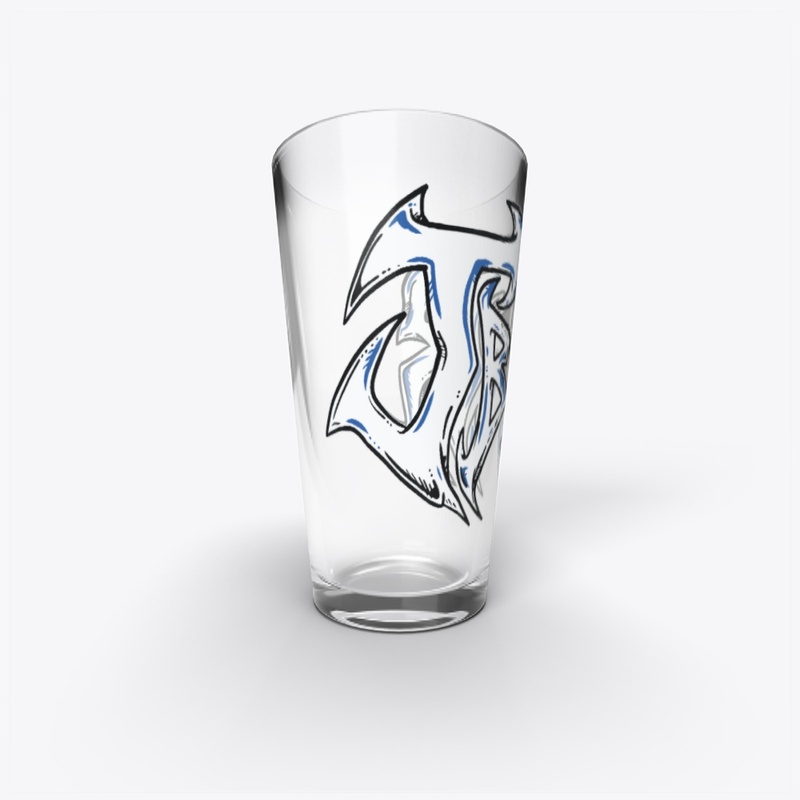 J Biz R Logo 2 Drinking Glass