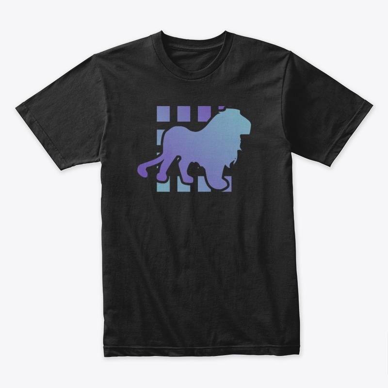Gradient Lion Silhouette