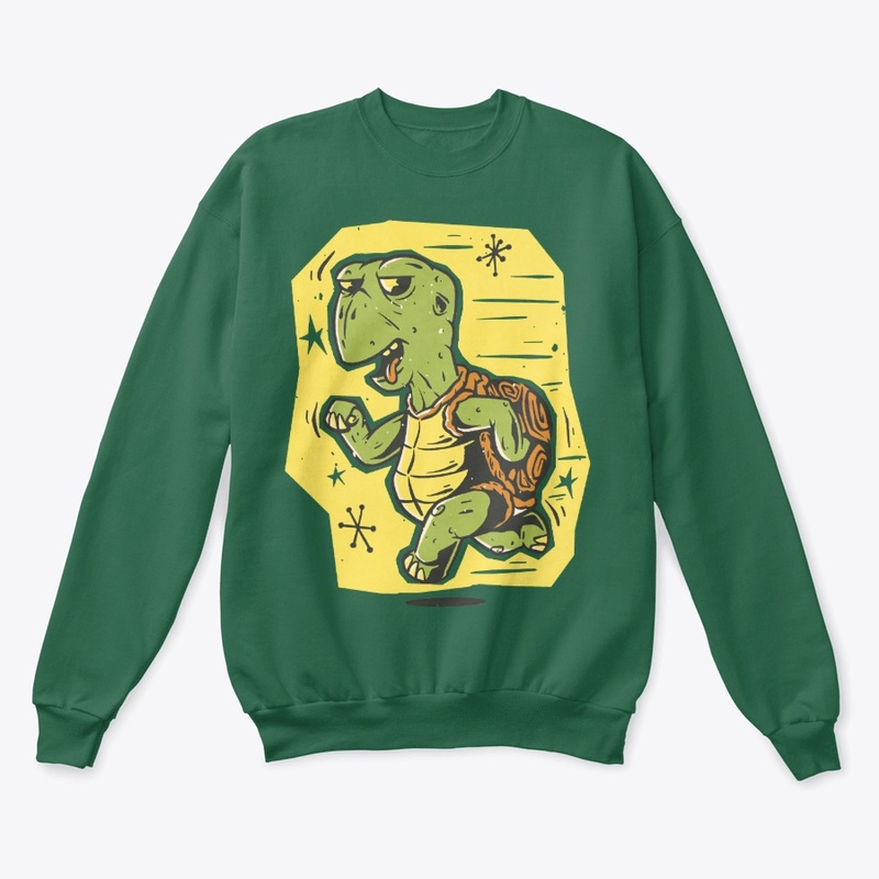 Funny Turtle Trying Hard