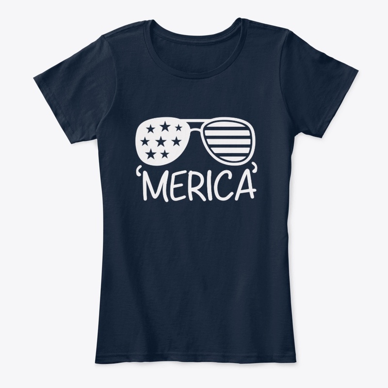 Funny Merica Sunglasses Tee Shirt Mens