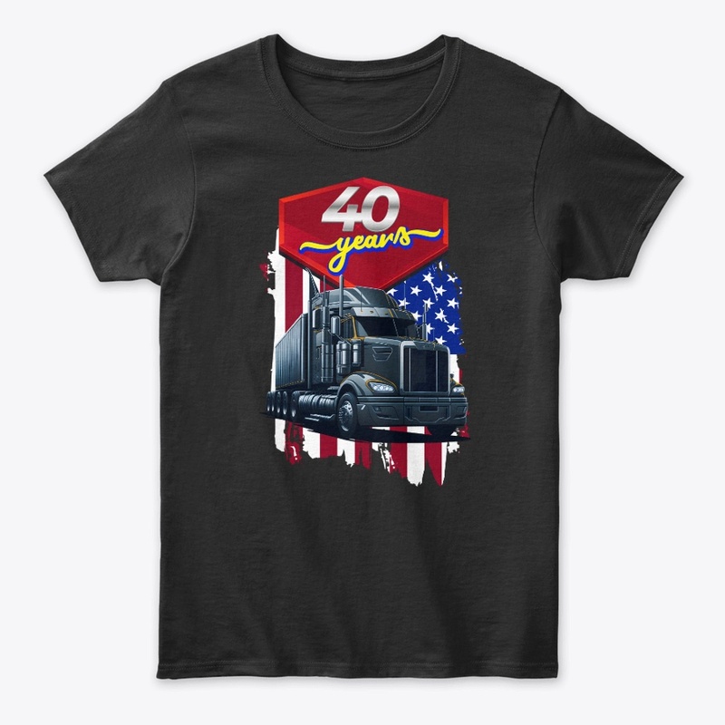 40 Years Anniversary T-shirt Design