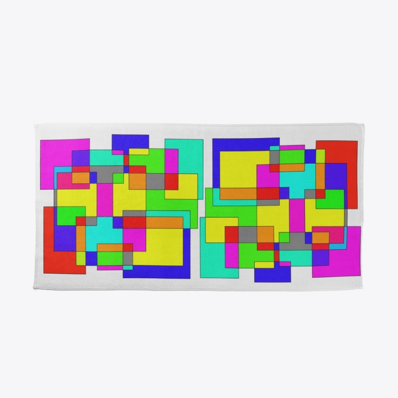 multi color cubes or square