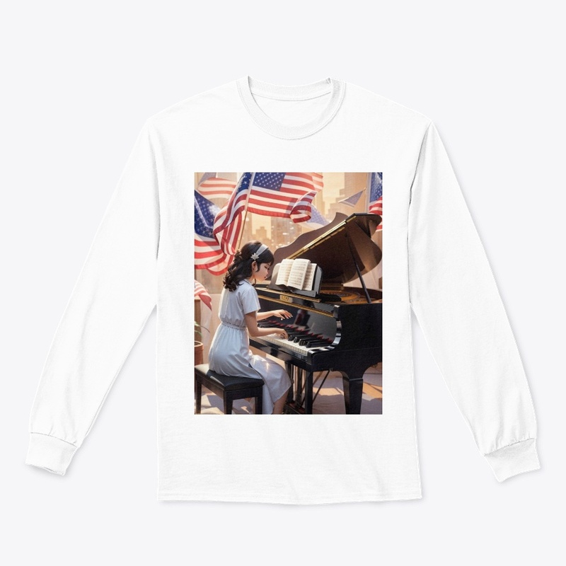 T-shirt I am a piano player