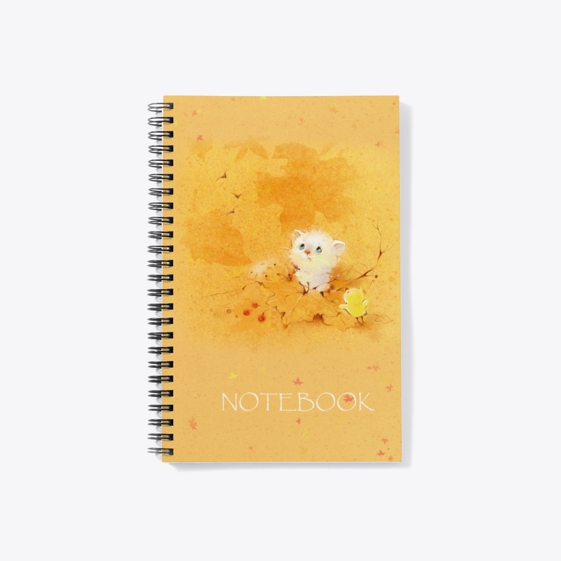 Kitten and chicken