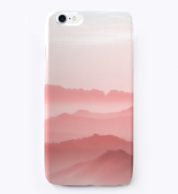 new pink shade mountain design 