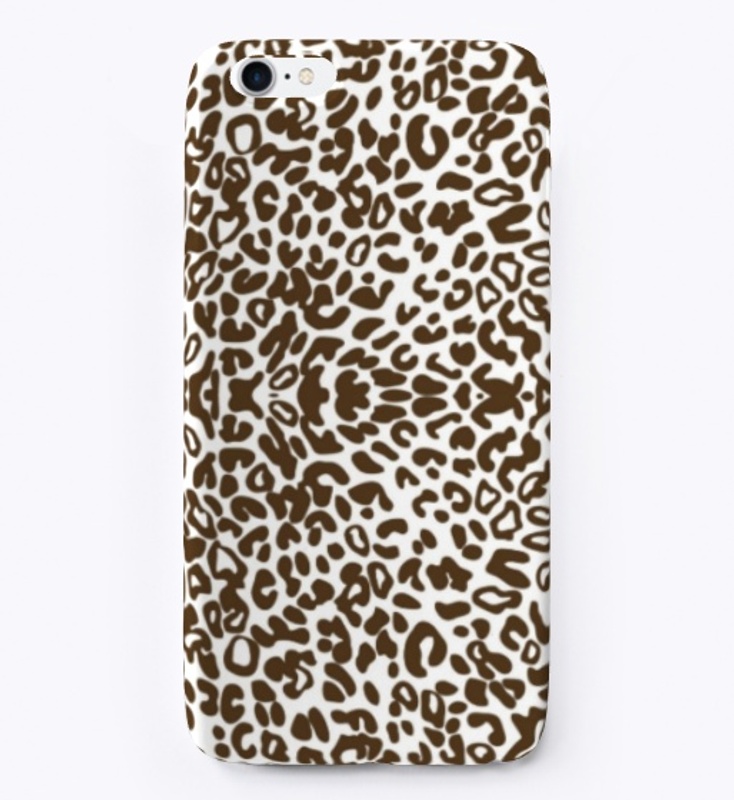 Hstn Merch White Cheetah Print