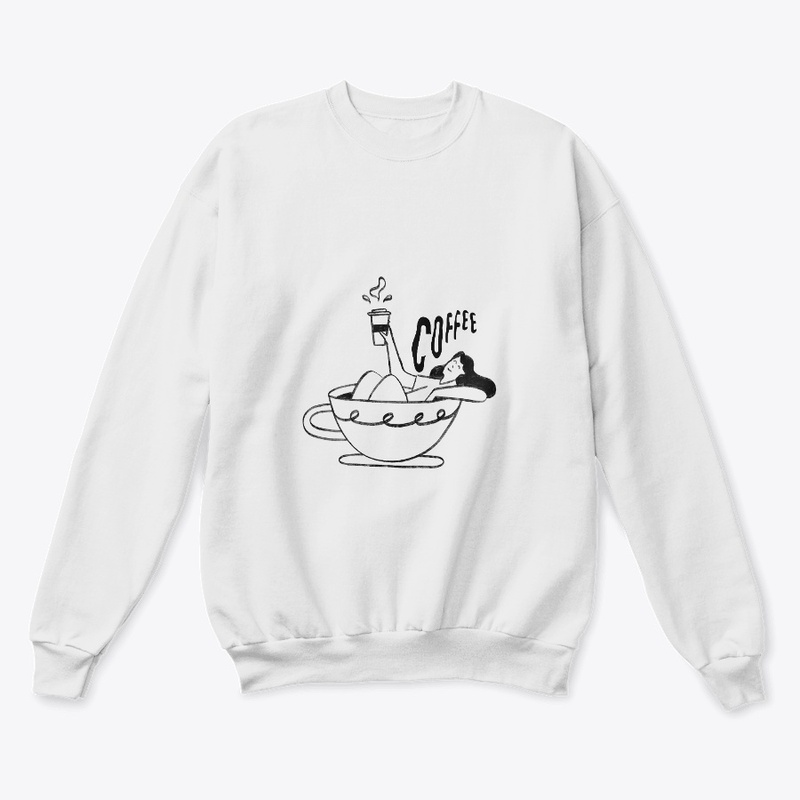 Coffee lover black & white Apparel