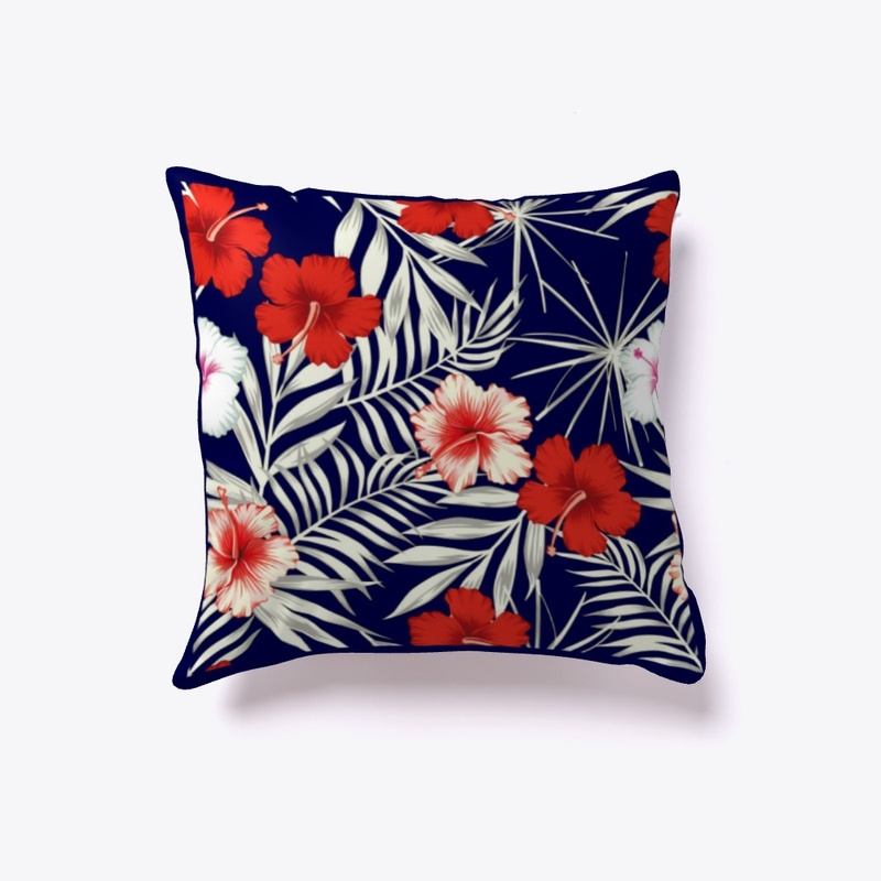 Beautiful flower pillow cover.
