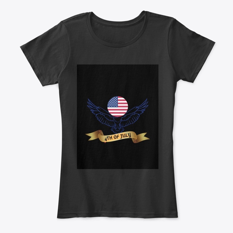 Best Black 4th of july USA  Tshirt