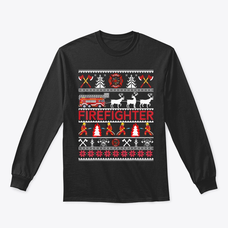 FIREFIGHTER UGLY CHRISTMAS SWEATER