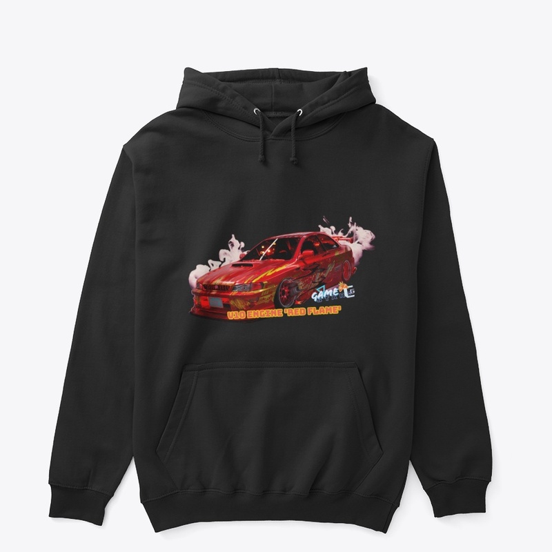 GC8 V10'RED Flame' Racing Game Clothing