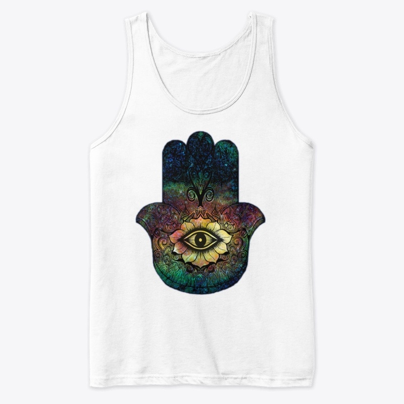 Hamsa amulet - Hand of Fatima in color 