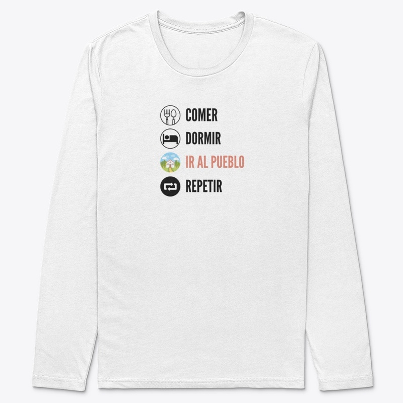 Comer, Dormir, Ir al pueblo, Repetir